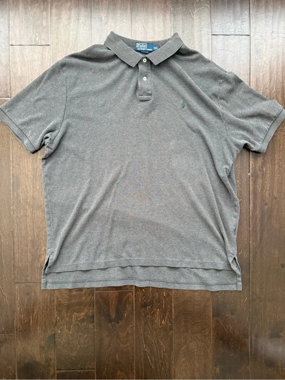 Ralph Lauren Men's Heather Gray Polo with Subtle Logo